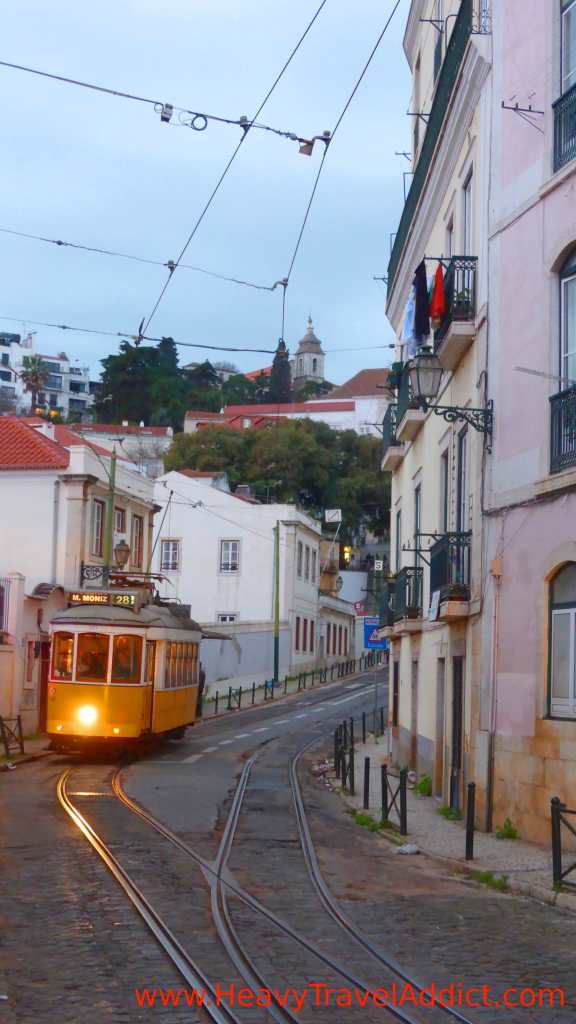 Tram in the Alfama district