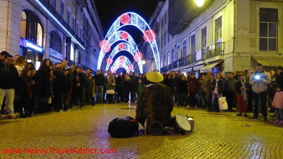 Xmas lights and street show